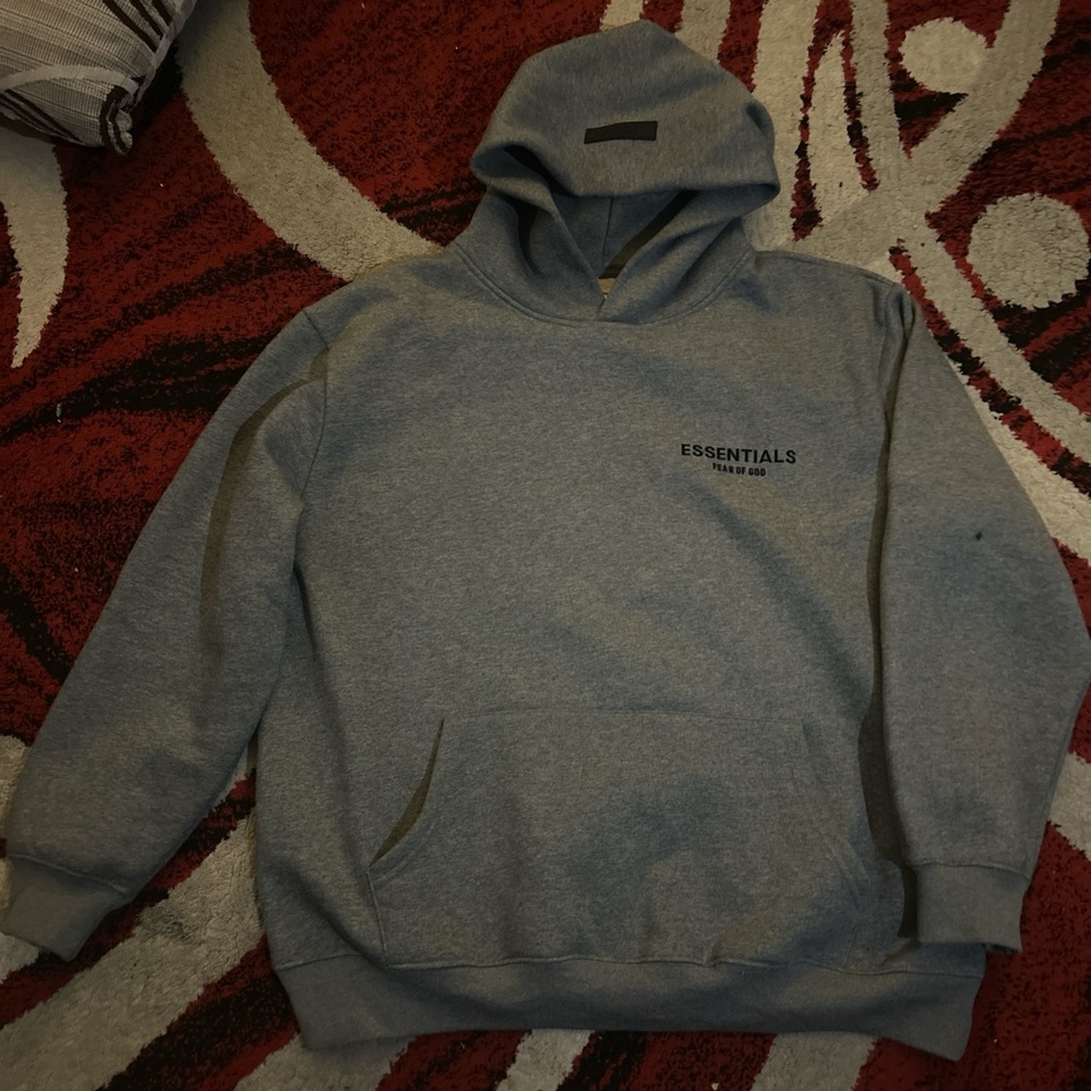 Essentials Gray Hoodie for Men